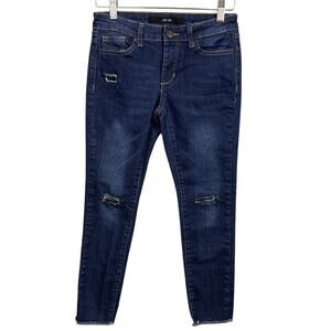 Joe's Jeans Little Girls Raw Hem Rhinestone Jeans  Size 12 NWOT  Designer Kids